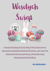 Grey Violet Illustrated Easter Egg Hunt Flyer