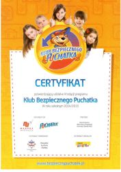 Ogólnopolski program edukacyjny Klub Bezpiecznego Puchatka w Jedynce